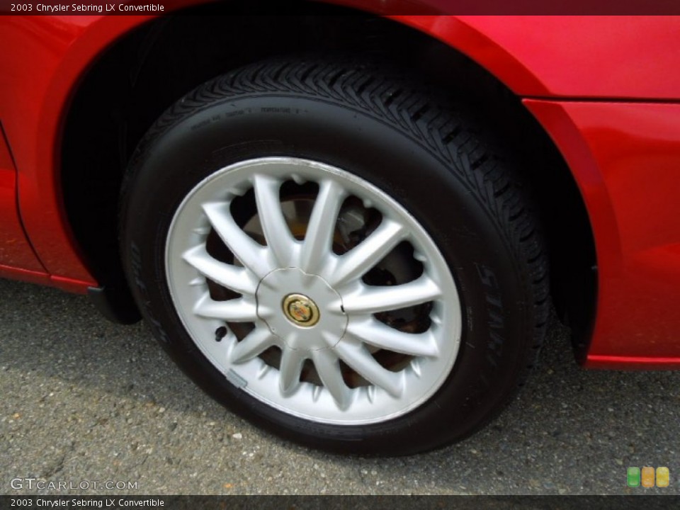 2003 Chrysler Sebring LX Convertible Wheel and Tire Photo #70191194