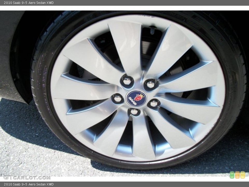 2010 Saab 9-5 Aero Sedan XWD Wheel and Tire Photo #70201902