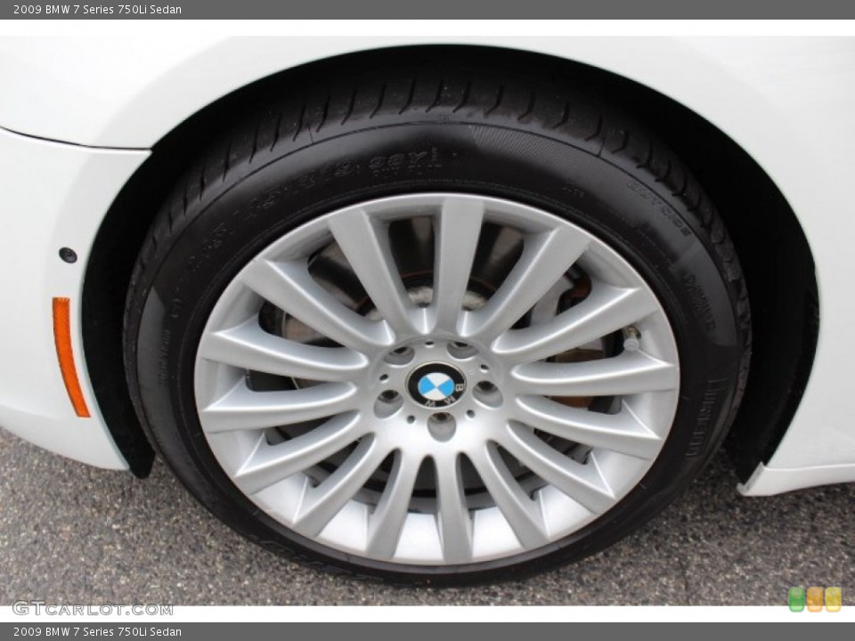 2009 BMW 7 Series 750Li Sedan Wheel and Tire Photo #70215292