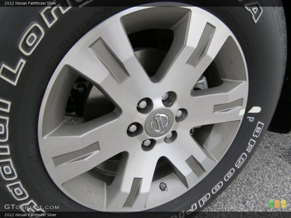 2012 Nissan Pathfinder Silver Wheel and Tire Photo #70235638