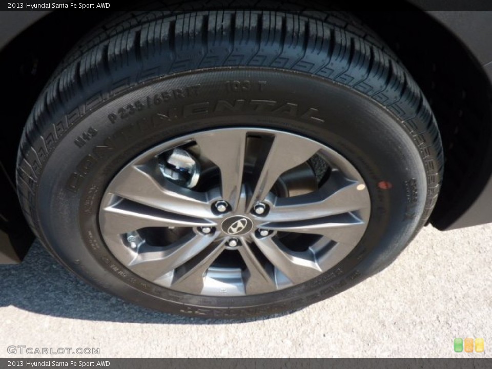 2013 Hyundai Santa Fe Sport AWD Wheel and Tire Photo #70238083
