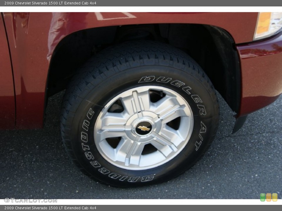 2009 Chevrolet Silverado 1500 LT Extended Cab 4x4 Wheel and Tire Photo #70243954