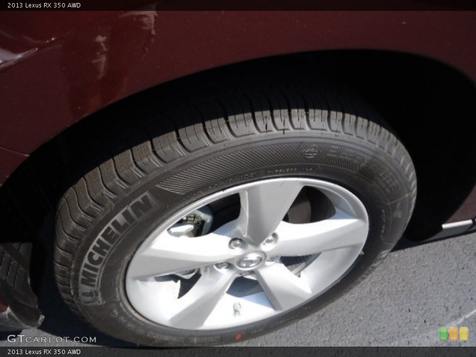 2013 Lexus RX 350 AWD Wheel and Tire Photo #70261717