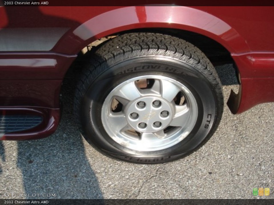 2003 Chevrolet Astro AWD Wheel and Tire Photo #70262731