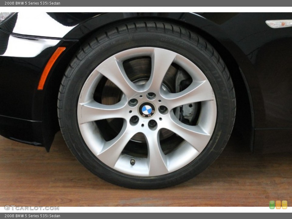 2008 BMW 5 Series 535i Sedan Wheel and Tire Photo #70271491