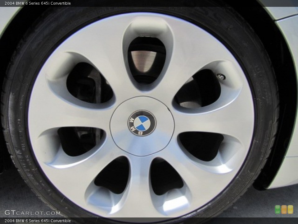 2004 BMW 6 Series 645i Convertible Wheel and Tire Photo #70308608