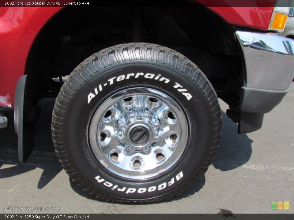 2002 Ford F250 Super Duty XLT SuperCab 4x4 Wheel and Tire Photo #70314380