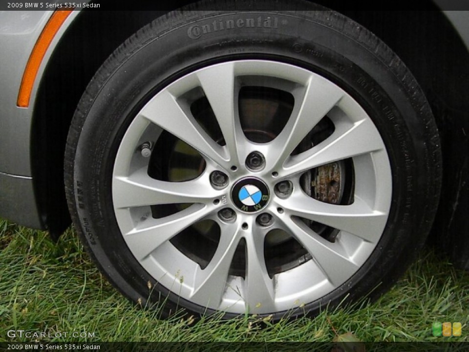 2009 BMW 5 Series 535xi Sedan Wheel and Tire Photo #70318917