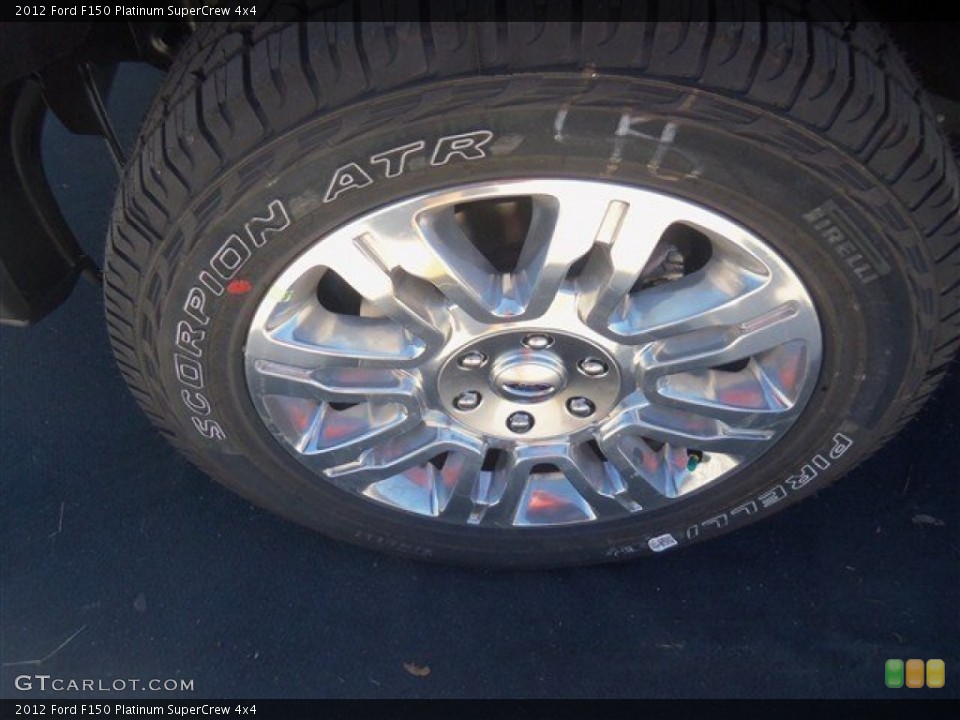 2012 Ford F150 Platinum SuperCrew 4x4 Wheel and Tire Photo #70328898