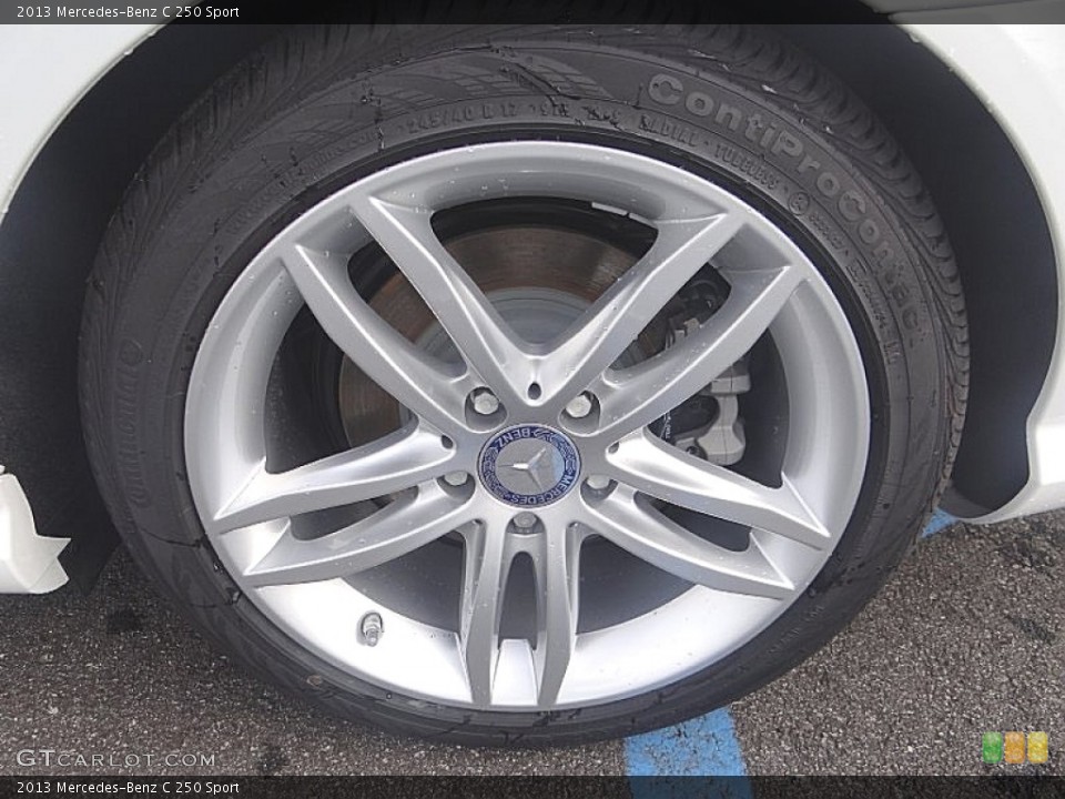 2013 Mercedes-Benz C 250 Sport Wheel and Tire Photo #70332855