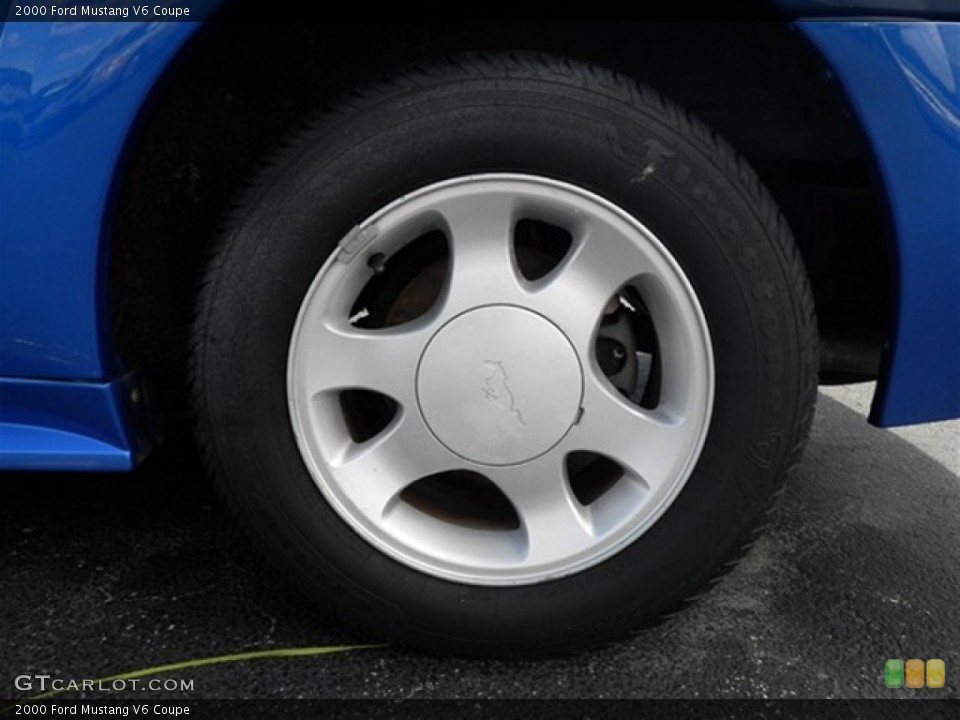 2000 Ford Mustang V6 Coupe Wheel and Tire Photo #70339872