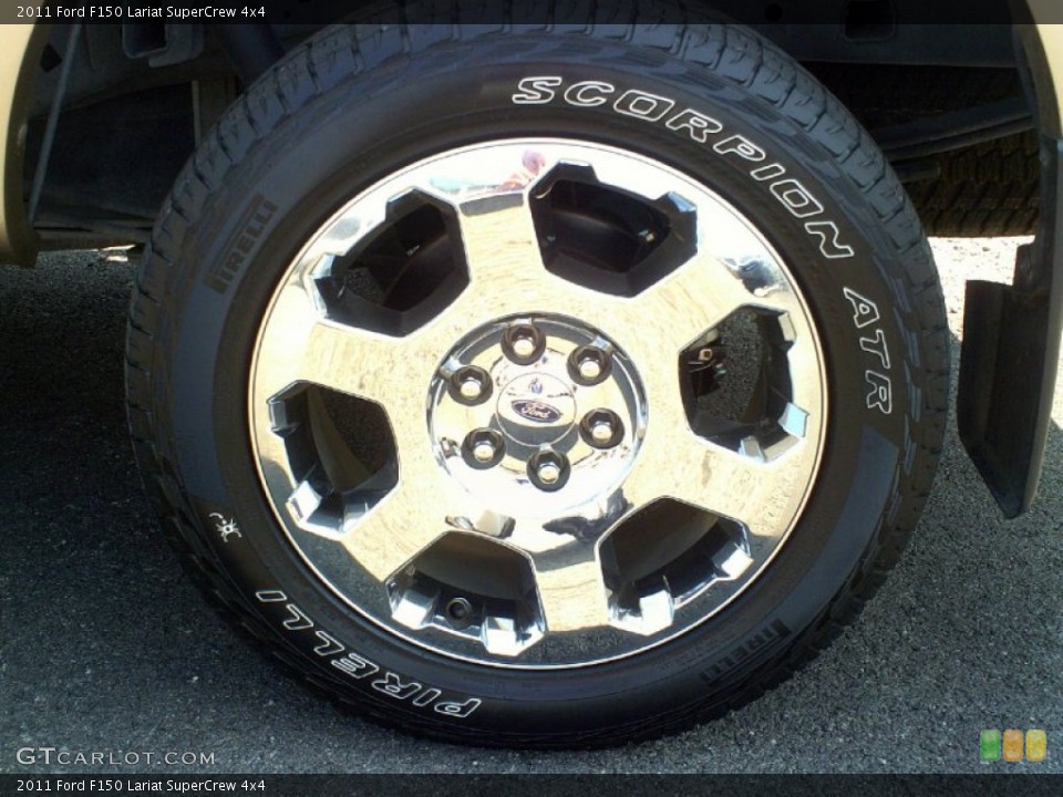 2011 Ford F150 Lariat SuperCrew 4x4 Wheel and Tire Photo #70350429