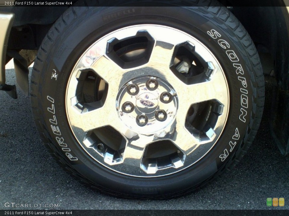 2011 Ford F150 Lariat SuperCrew 4x4 Wheel and Tire Photo #70350447