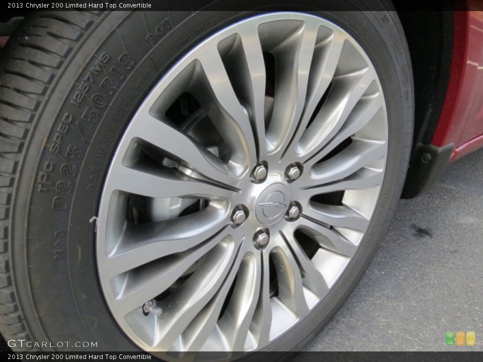 2013 Chrysler 200 Limited Hard Top Convertible Wheel and Tire Photo #70353359