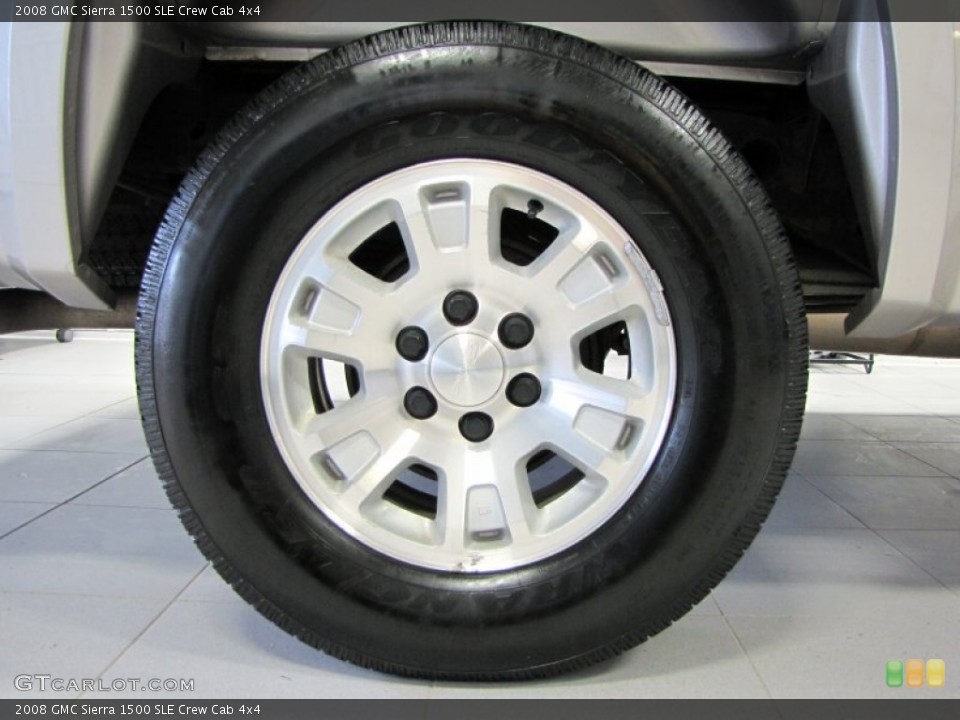 2008 GMC Sierra 1500 SLE Crew Cab 4x4 Wheel and Tire Photo #70362675