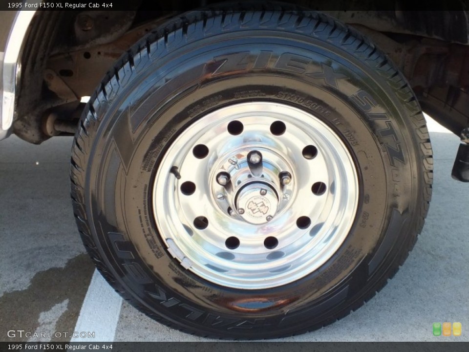 1995 Ford F150 XL Regular Cab 4x4 Wheel and Tire Photo #70364002