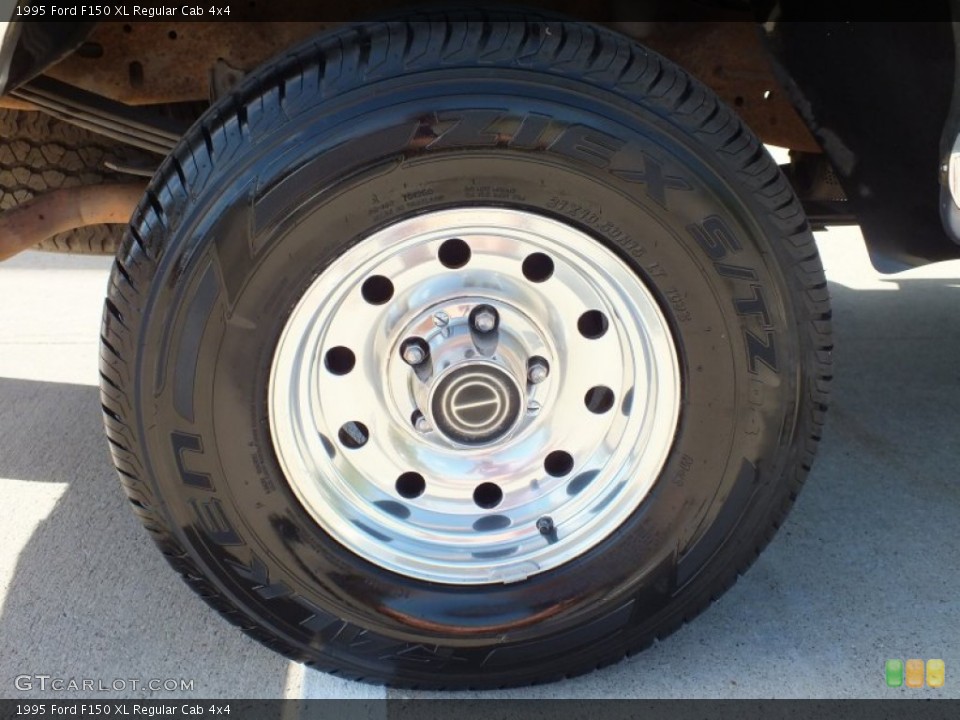 1995 Ford F150 XL Regular Cab 4x4 Wheel and Tire Photo #70364013