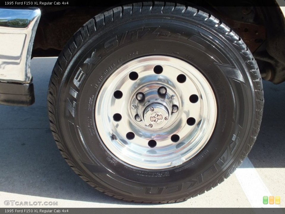1995 Ford F150 XL Regular Cab 4x4 Wheel and Tire Photo #70364031