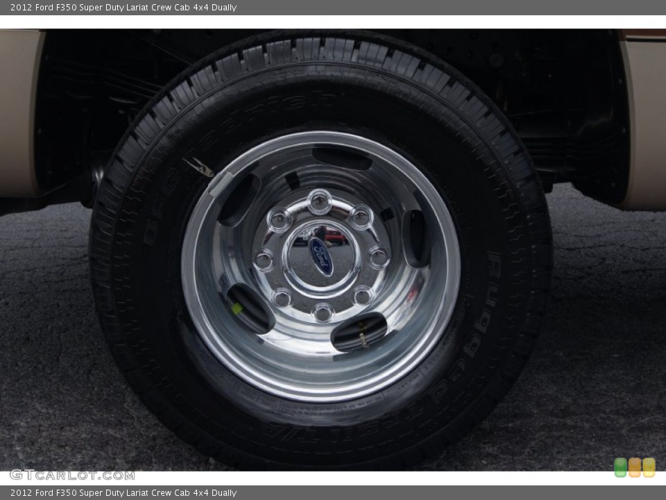 2012 Ford F350 Super Duty Lariat Crew Cab 4x4 Dually Wheel and Tire Photo #70405887