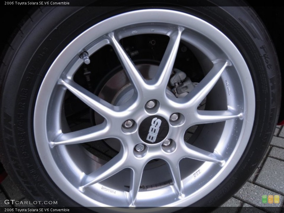 2006 Toyota Solara SE V6 Convertible Wheel and Tire Photo #70406046