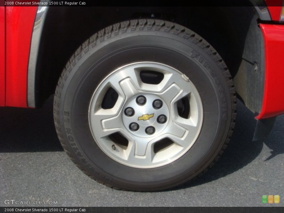 2008 Chevrolet Silverado 1500 LT Regular Cab Wheel and Tire Photo #70418008