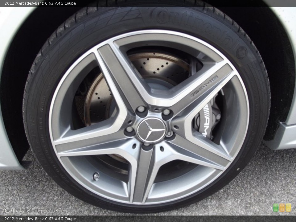 2012 Mercedes-Benz C 63 AMG Coupe Wheel and Tire Photo #70447096