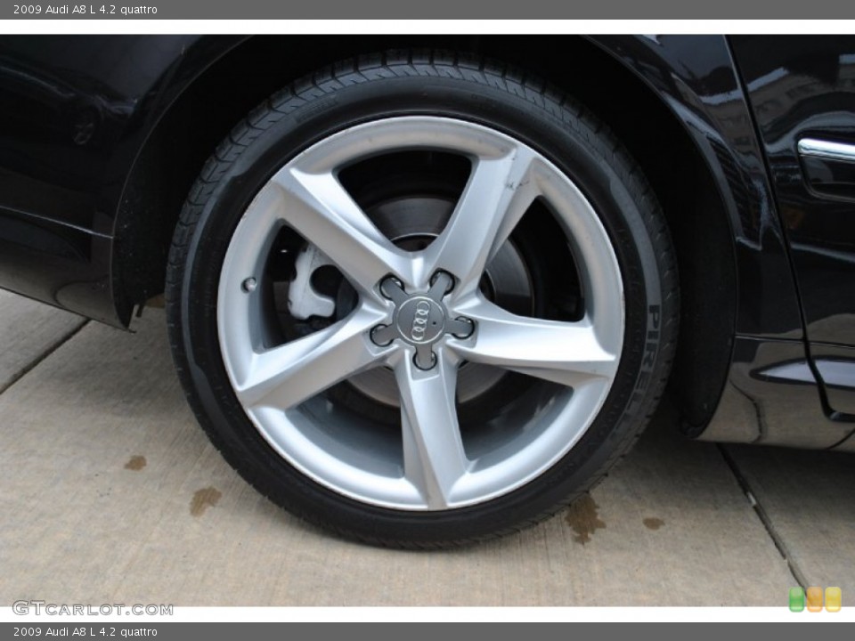 2009 Audi A8 L 4.2 quattro Wheel and Tire Photo #70466872