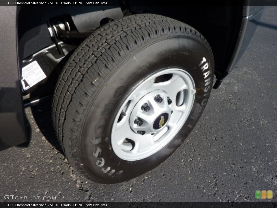 2013 Chevrolet Silverado 2500HD Work Truck Crew Cab 4x4 Wheel and Tire Photo #70489217