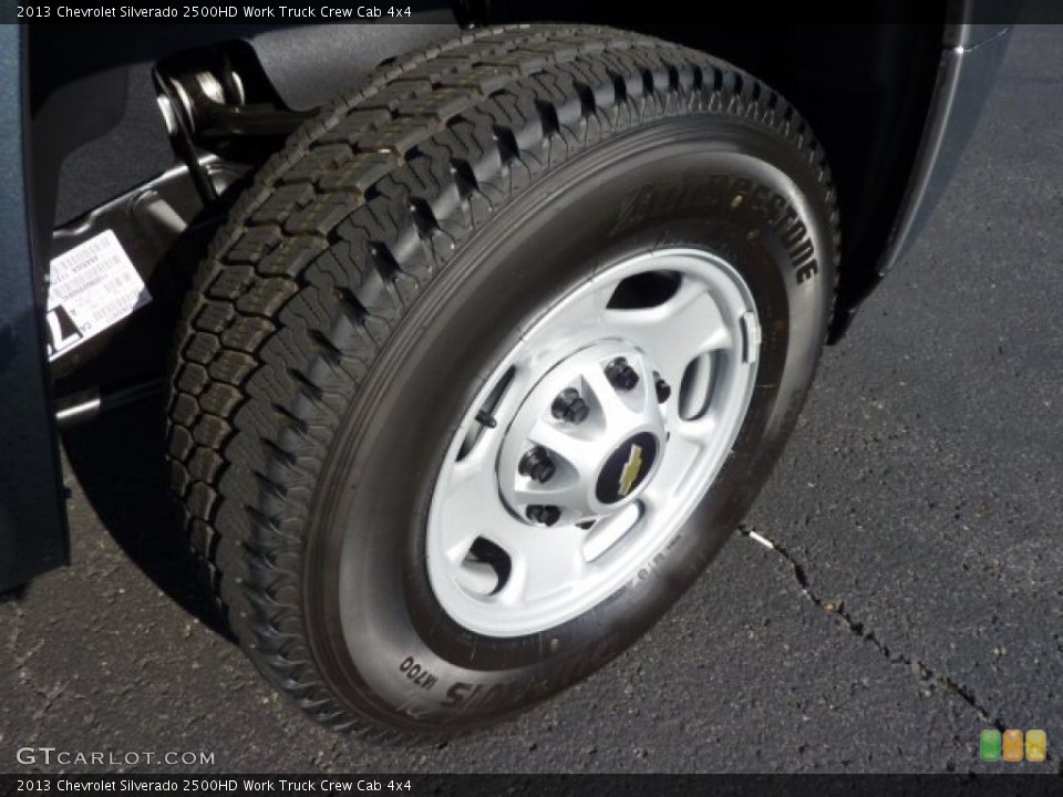 2013 Chevrolet Silverado 2500HD Work Truck Crew Cab 4x4 Wheel and Tire Photo #70489895