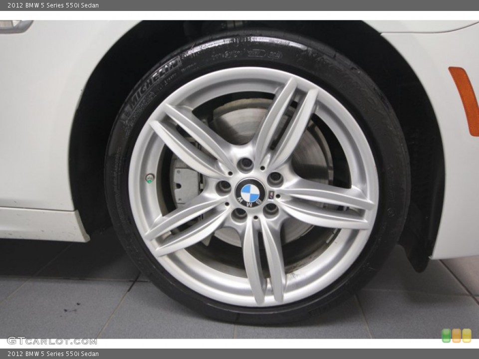 2012 BMW 5 Series 550i Sedan Wheel and Tire Photo #70495221