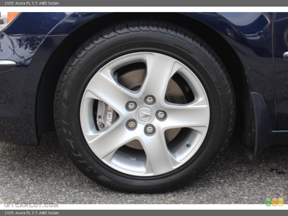 2005 Acura RL 3.5 AWD Sedan Wheel and Tire Photo #70499267