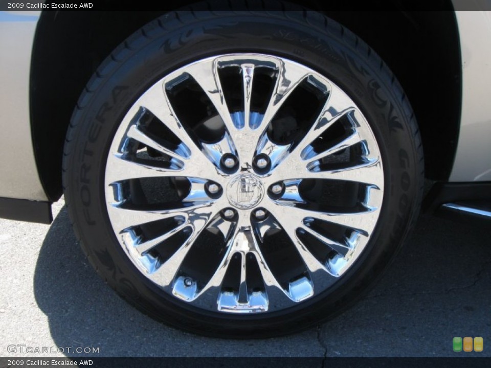 2009 Cadillac Escalade AWD Wheel and Tire Photo #70508297