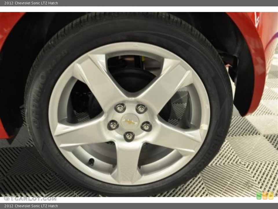 2012 Chevrolet Sonic LTZ Hatch Wheel and Tire Photo #70508312