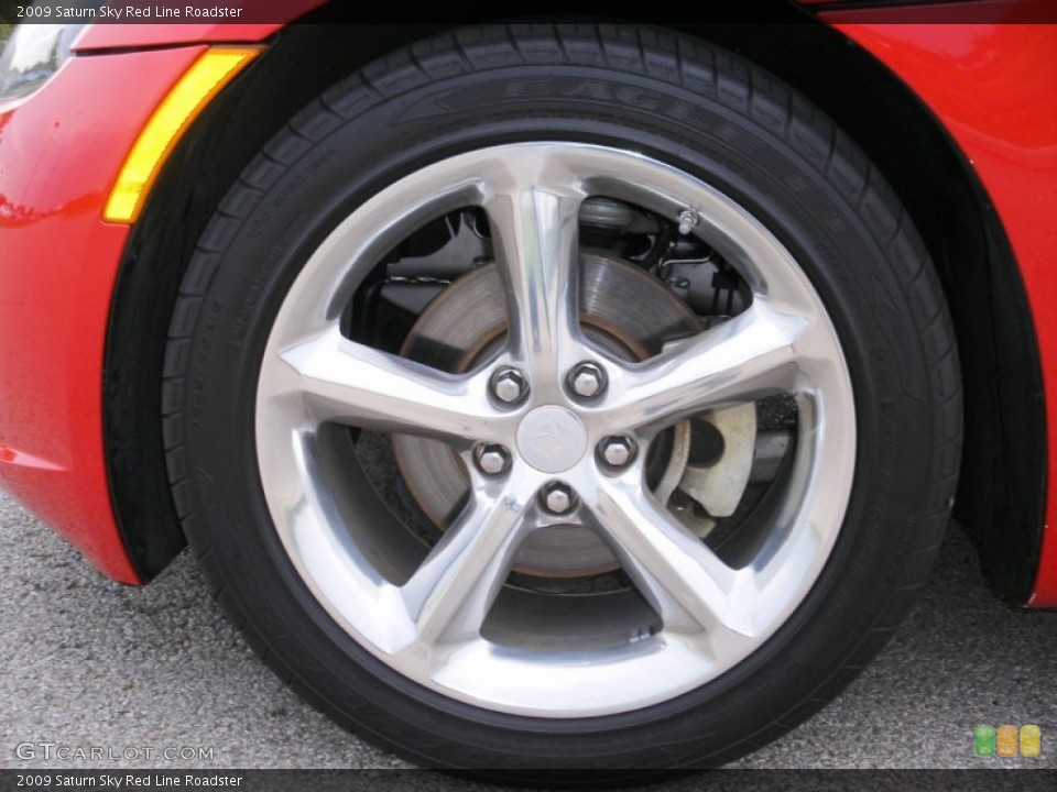 2009 Saturn Sky Red Line Roadster Wheel and Tire Photo #70510623