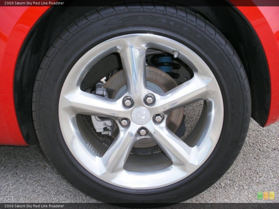 2009 Saturn Sky Red Line Roadster Wheel and Tire Photo #70510633