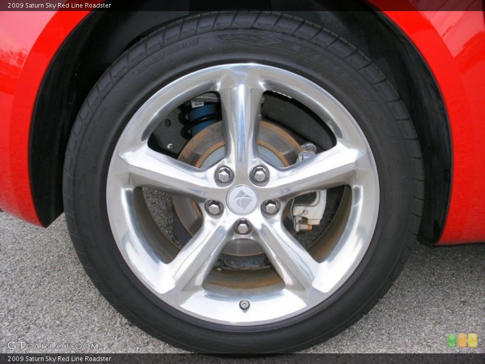2009 Saturn Sky Red Line Roadster Wheel and Tire Photo #70510641