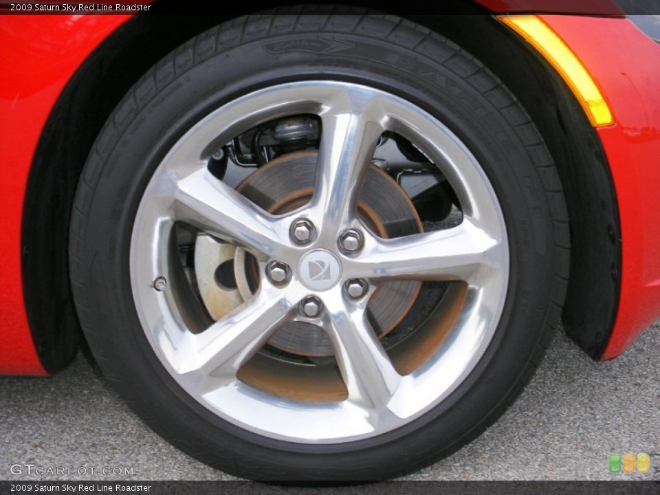 2009 Saturn Sky Red Line Roadster Wheel and Tire Photo #70510653