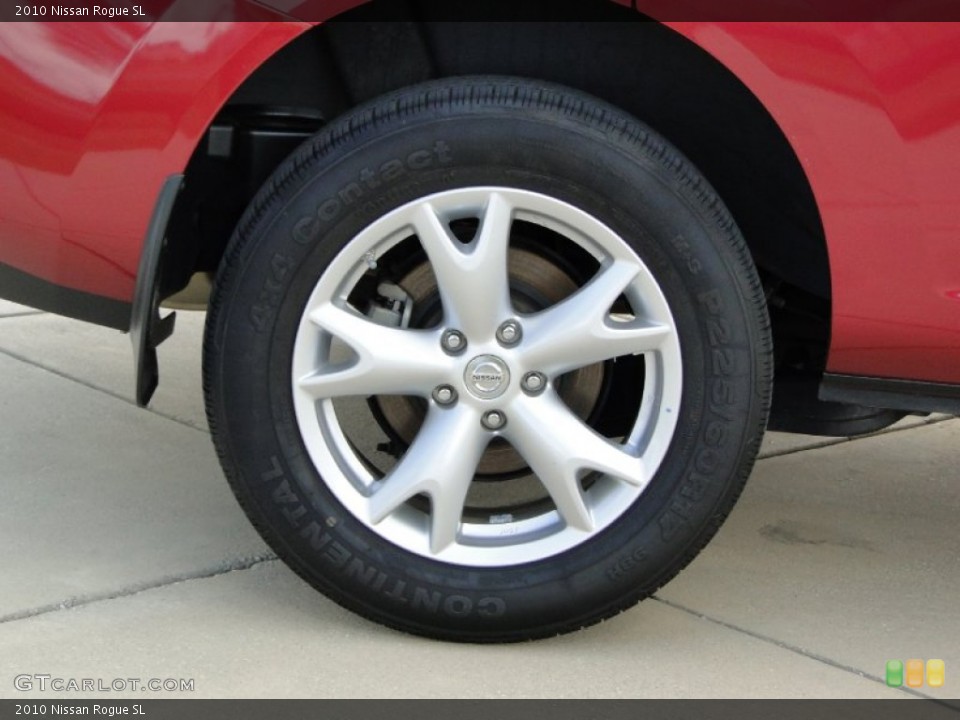 2010 Nissan Rogue SL Wheel and Tire Photo #70538617