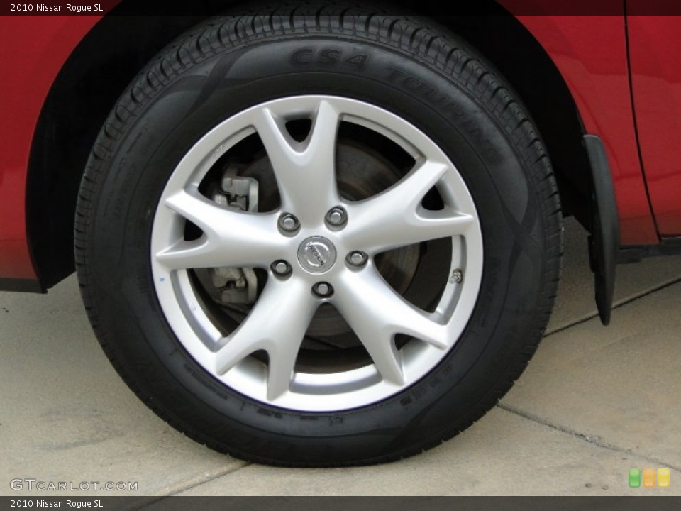 2010 Nissan Rogue SL Wheel and Tire Photo #70538623