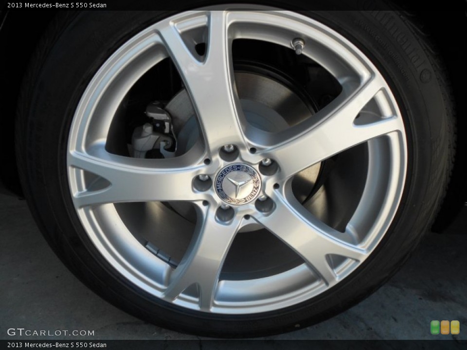 2013 Mercedes-Benz S 550 Sedan Wheel and Tire Photo #70545742