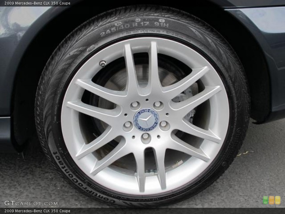 2009 Mercedes-Benz CLK 350 Coupe Wheel and Tire Photo #70554523