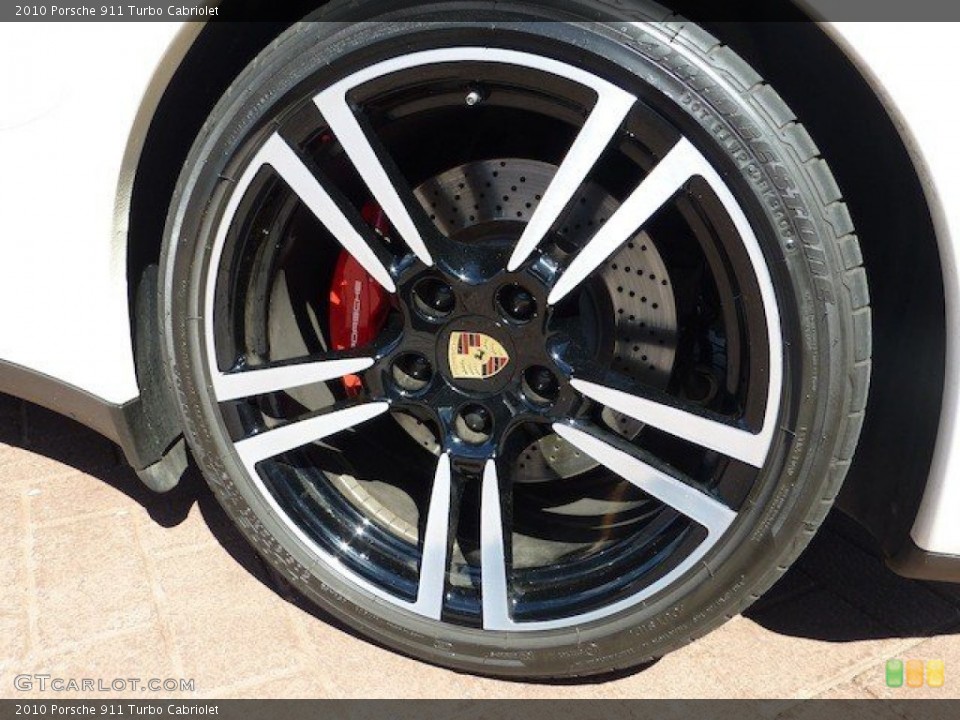 2010 Porsche 911 Turbo Cabriolet Wheel and Tire Photo #70559548
