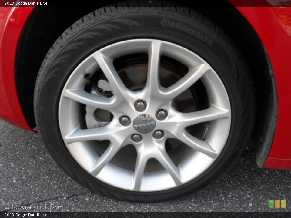 2013 Dodge Dart Rallye Wheel and Tire Photo #70560922