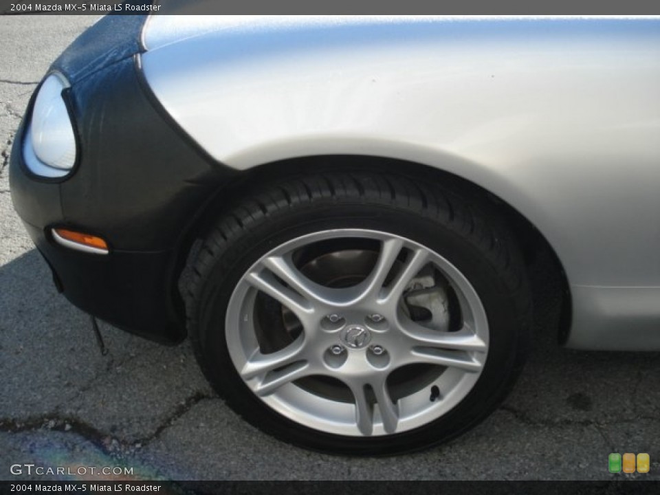 2004 Mazda MX-5 Miata LS Roadster Wheel and Tire Photo #70579108