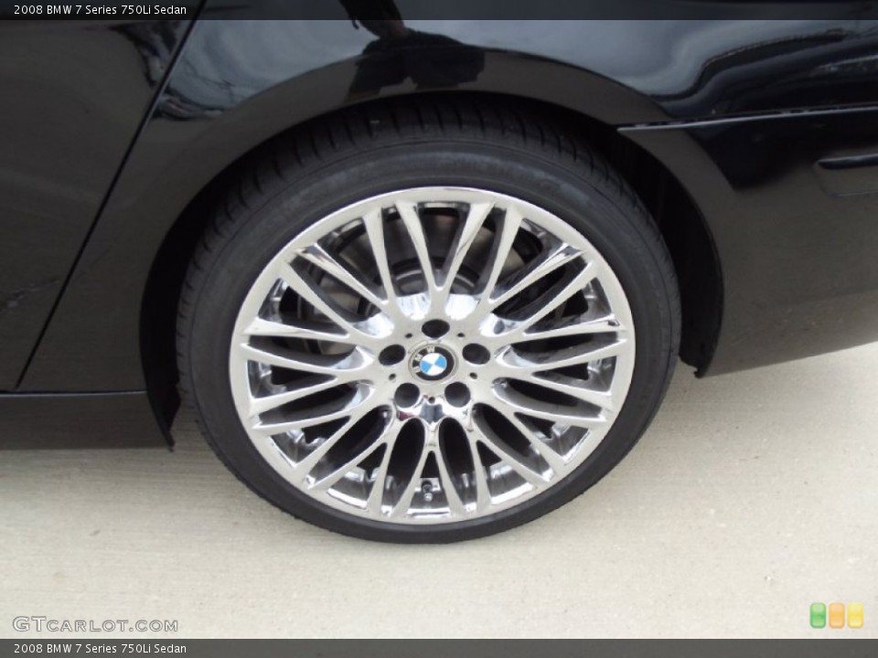 2008 BMW 7 Series 750Li Sedan Wheel and Tire Photo #70580604