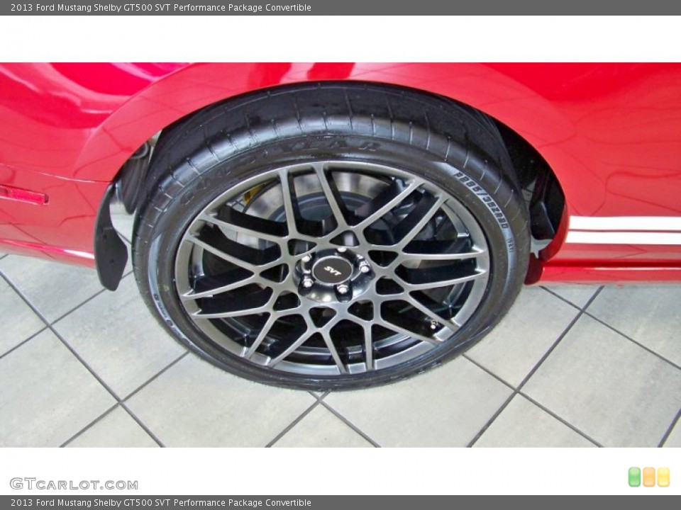 2013 Ford Mustang Shelby GT500 SVT Performance Package Convertible Wheel and Tire Photo #70581471