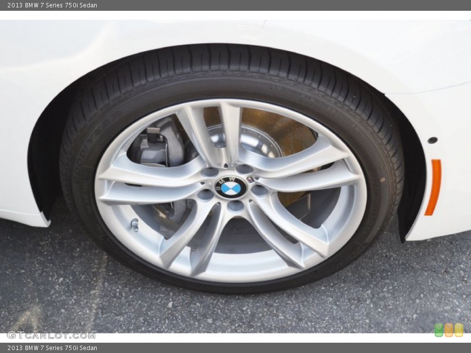 2013 BMW 7 Series 750i Sedan Wheel and Tire Photo #70591782