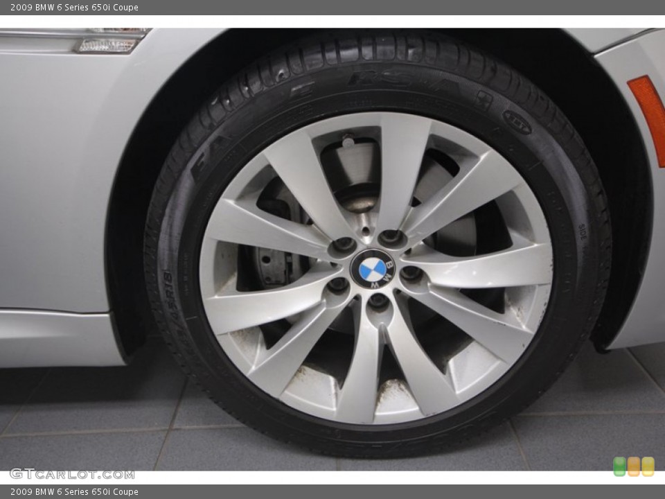 2009 BMW 6 Series 650i Coupe Wheel and Tire Photo #70621825