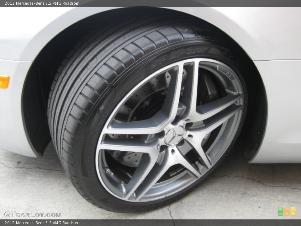 2012 Mercedes-Benz SLS AMG Roadster Wheel and Tire Photo #70625626
