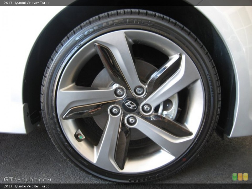 2013 Hyundai Veloster Turbo Wheel and Tire Photo #70643137